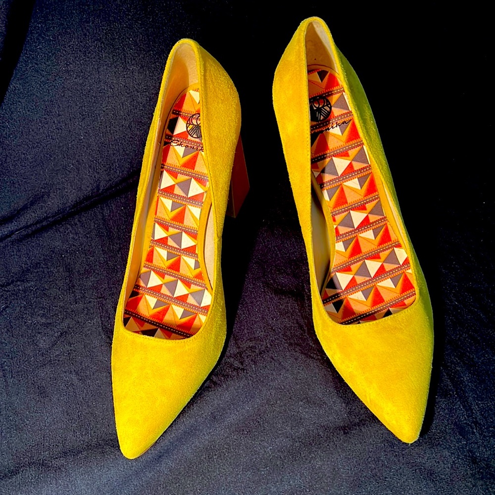 EKONIKA Women Shoes. Size US-9 EUR- 40 Yellow. BRAND NEW! Never worn